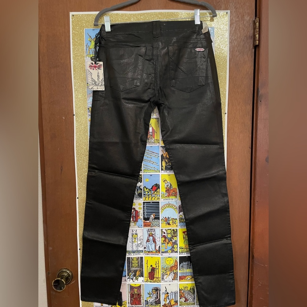 Hudson Jeans - Black Coated Leather Like Jeans - Size 27